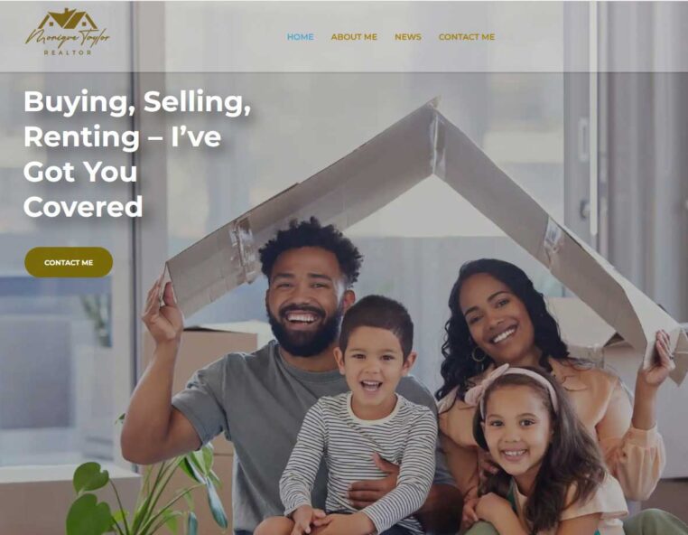 Realtor Taylor Website Cover Image
